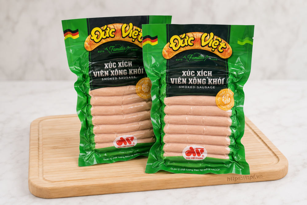 Đức Việt Xúc xích viên xông khói Đức Việt Xúc xích viên xông khói