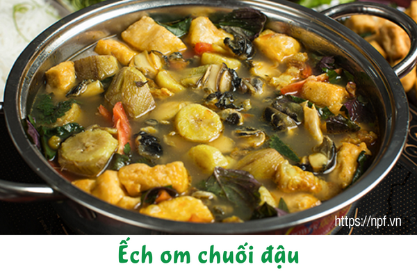 Ếch om chuối đậu