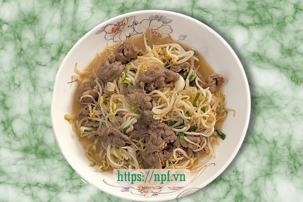Bò xào giá đỗ Bò xào giá đỗ