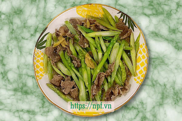 Bò xào măng tây Bò xào măng tây