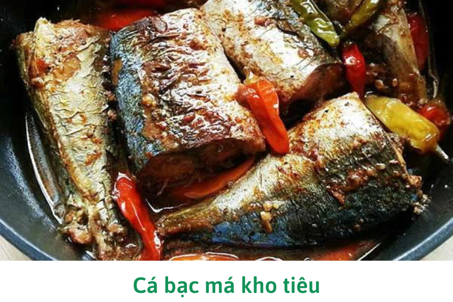 Cá bạc má kho tiêu Cá bạc má kho tiêu
