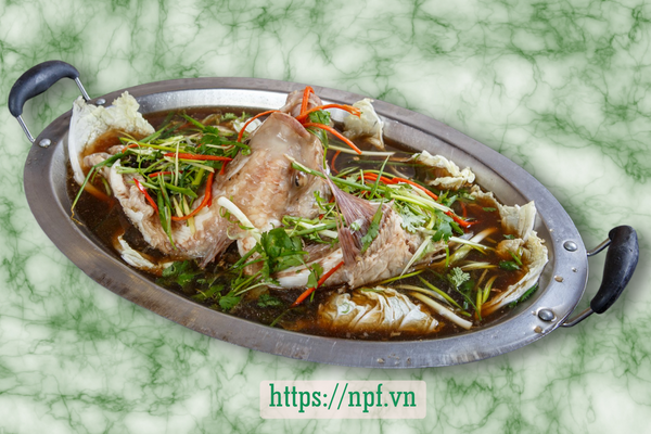 Cá diêu hồng hấp xì dầu Cá diêu hồng hấp xì dầu