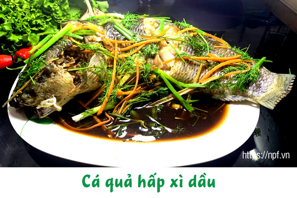 Cá quả hấp xì dầu Cá quả hấp xì dầu
