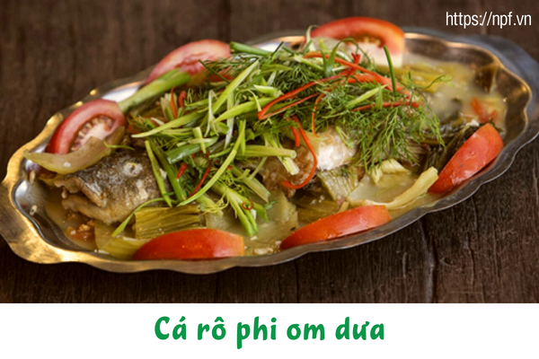 Cá rô phi om dưa