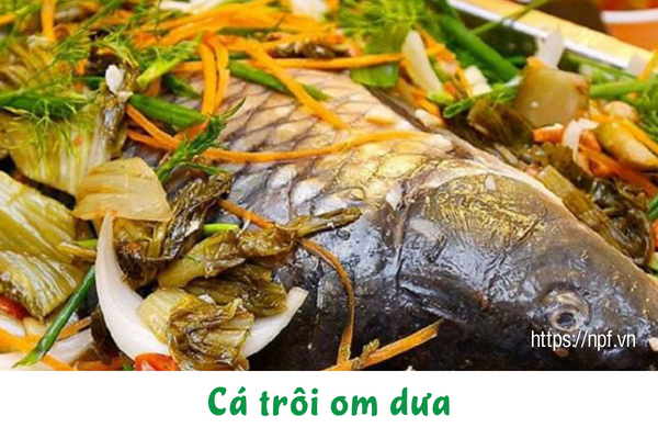 Cá trôi om dưa
