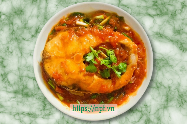 Cá trắm sốt cà chua Cá trắm sốt cà chua
