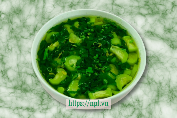 Canh mồng tơi mướp hương Canh mồng tơi mướp hương