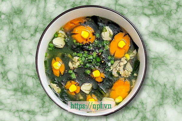 Canh rong biển thịt băm Canh rong biển thịt băm