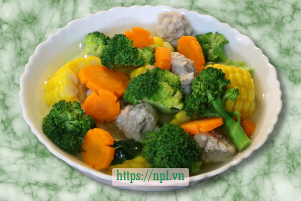 Canh sườn củ quả Canh sườn củ quả