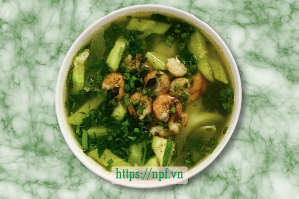 Canh tôm rau tập tàng Canh tôm rau tập tàng