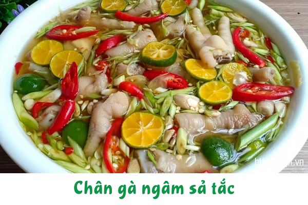 Chân gà ngâm sả tắc Chân gà ngâm sả tắc