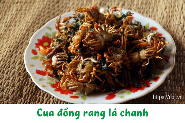 Cua đồng rang lá chanh Cua đồng rang lá chanh