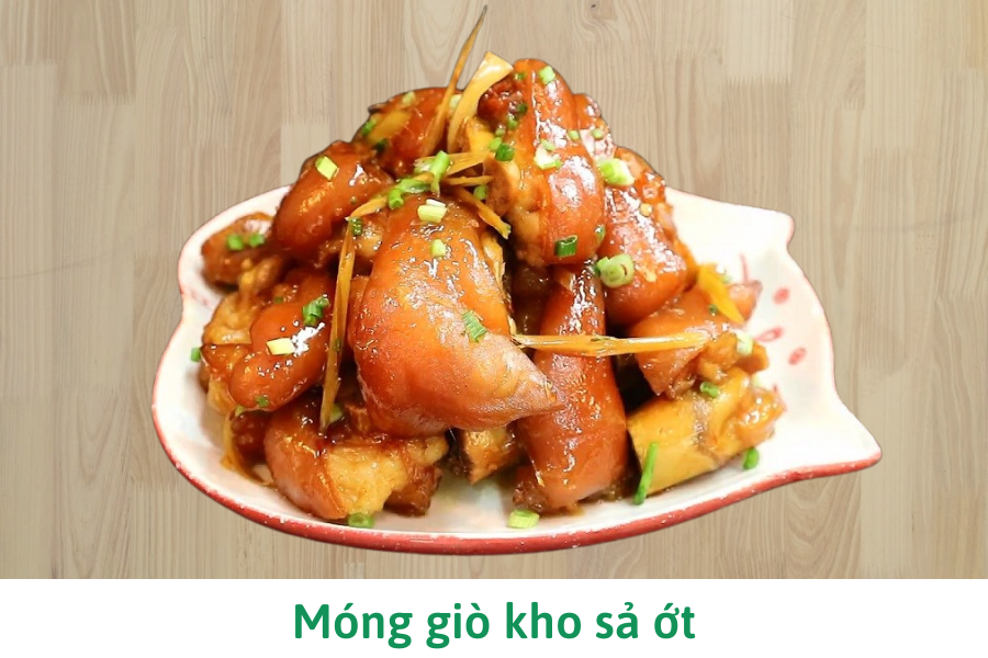 Móng giò kho sả ớt Móng giò kho sả ớt