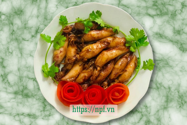 Mực chiên sa tế Mực chiên sa tế