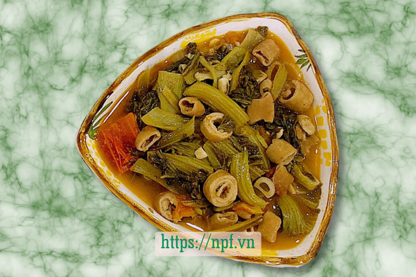 Nõn đuôi xào dưa chua