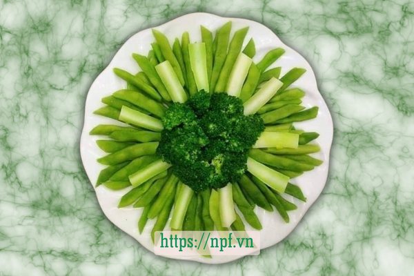 Súp lơ đậu trạch luộc
