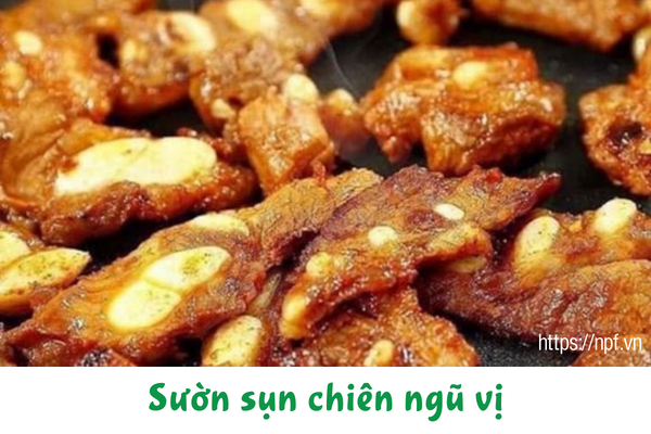 Sườn sụn chiên ngũ vị Sườn sụn chiên ngũ vị