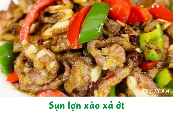 Sụn lợn xào xả ớt Sụn lợn xào xả ớt