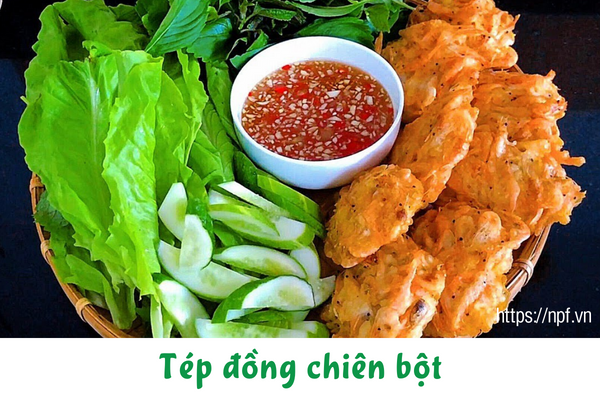 Tép đồng chiên bột Tép đồng chiên bột