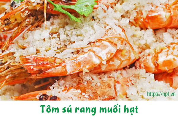 Tôm sú rang muối hạt Tôm sú rang muối hạt