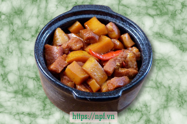 Thịt kho măng Thịt kho măng