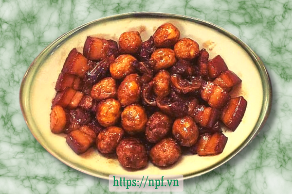 Thịt kho trứng cút Thịt kho trứng cút