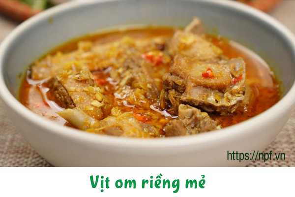 Vịt om riềng mẻ Vịt om riềng mẻ