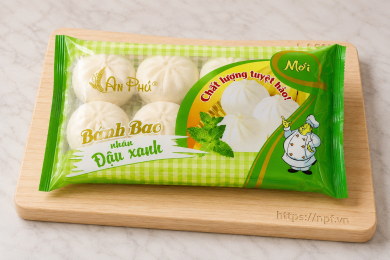 Bánh bao nhân đậu xanh 200g (6c)
