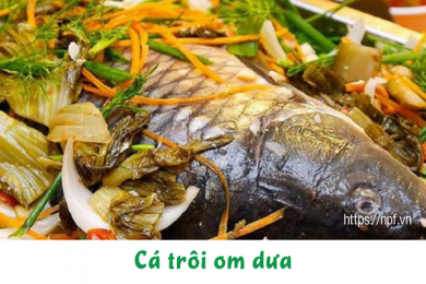 Cá trôi om dưa