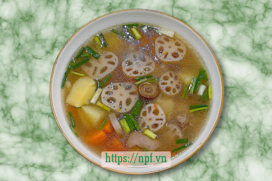 Canh móng giò ngó sen 4