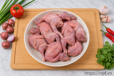 Chim cút làm sạch