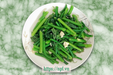 Ngọn bí xào tỏi2